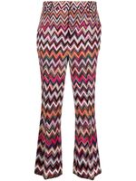 Missoni pantalon ample à motif zig-zag - Rose