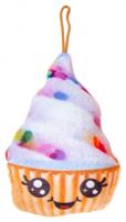 LG Imports knuffelcupcake 14 cm paars/blauw