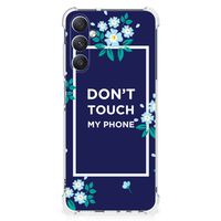 Samsung Galaxy A05s Anti Shock Case Flowers Blue DTMP - thumbnail