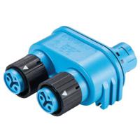 Wieland Electric 46.030.1254.9 Ronde connector verdeler Totaal aantal polen: 2 Serie (ronde connectoren): RST® MINI 1 stuk(s)