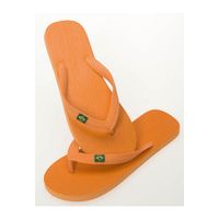 Strand teenslippers voor heren oranje - thumbnail