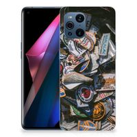 OPPO Find X3 | X3 Pro Siliconen Hoesje met foto Badges - thumbnail