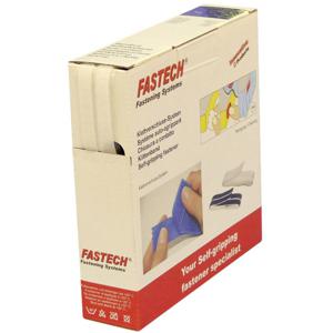 FASTECH® B10-SKL000010 Klittenband Om vast te plakken Hotmelt Haak- en lusdeel (l x b) 10 m x 10 mm Wit 10 m