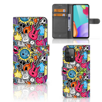 Samsung Galaxy A52 Wallet Case met Pasjes Punk Rock