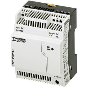 Phoenix Contact STEP-PS/1AC/15DC/4 DIN-rail netvoeding 15 V/DC 4 A 60 W Aantal uitgangen: 1 x Inhoud: 1 stuk(s)