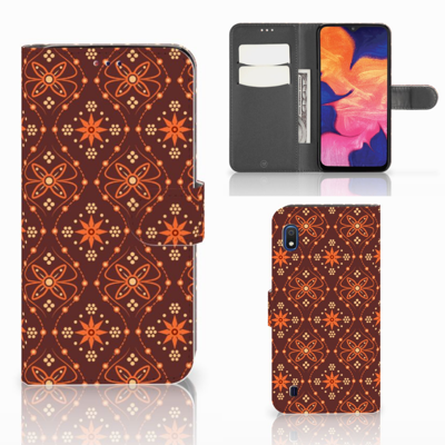 Samsung Galaxy A10 Telefoon Hoesje Batik Brown Samsung Galaxy A10 Telefoon Hoesje Batik Brown