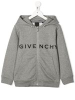 Givenchy Kids cardigan à logo 4G imprimé - Gris