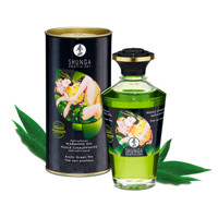 Shunga Aphrodisia Oil - Exotic Green Tea - 3.5 fl oz / 100 ml