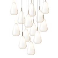 Nuura Anoli 13 Hanglamp G9 - Nordic Gold / Opal White