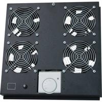 LogiLink FAS122B 19 inch 4 x Ventilator voor patchkast Zwart - thumbnail