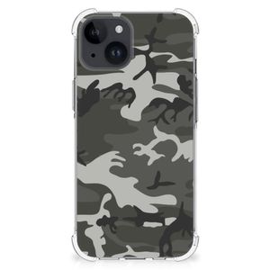 iPhone 15 Plus Doorzichtige Silicone Hoesje Army Light