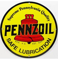 Pennzoil Porcelain Sign 12" / 30 cm - thumbnail