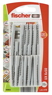 Fischer UX 6 x 50 K NV Universele pluggen 50 mm 090863 1 set(s)