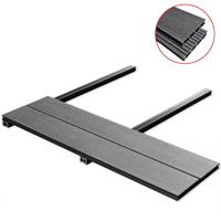 vidaXL Terrasplanken HKC met accessoires 35 m² 4 m grijs