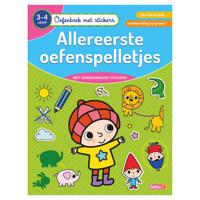 Oefenboek met Stickers Allereerste Oefenspelletjes (3-4jr) - thumbnail