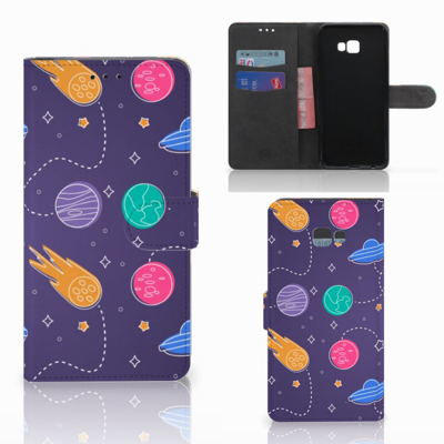 Samsung Galaxy J4 Plus (2018) Wallet Case met Pasjes Space Samsung Galaxy J4 Plus (2018) Wallet Case met Pasjes Space