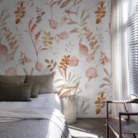 Behang Branches Rol Terracotta