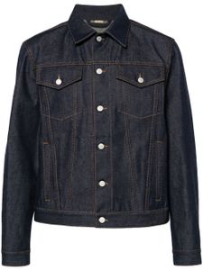 Gucci vertical-seamed denim jacket - Bleu