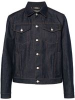 Gucci veste en jean à coutures verticales - Bleu