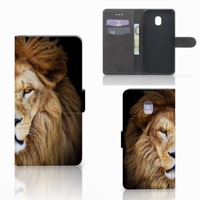 Samsung Galaxy J7 (2018) Telefoonhoesje met Pasjes Leeuw