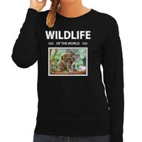 Koala foto sweater zwart voor dames - wildlife of the world cadeau trui Koala's liefhebber 2XL  -