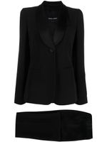 Giorgio Armani single-breasted trouser suit - Noir