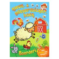 Mondikaarten Kleur& Glitter Stickerboek Boerderij