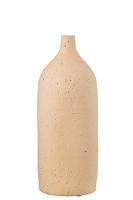 J-Line Vaas Enya Fles Keramiek Beige Large - Bloemenvaas 40 cm hoog
