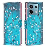 Xiaomi Redmi Note 13 Pro 4G/Poco M6 Pro Wonder Series Portemonnee Hoesje - Witte Bloemen