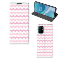 OnePlus 8T Hoesje met Magneet Waves Roze - thumbnail