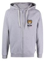 Moschino hoodie Leo Teddy à fermeture zippée - Gris - thumbnail