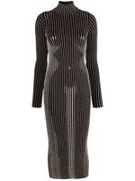 Jean Paul Gaultier robe The Body Morphing à coupe courte - Marron - thumbnail