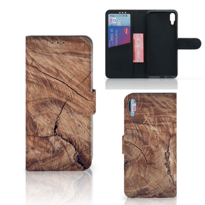 Sony Xperia L3 Book Style Case Tree Trunk