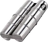 Meinl Percussion SSH2-M Aluminium Samba Shaker - Double (Medium), 27 cm lengte, zilver