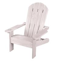 roba Buitenkinderstoel Deck Chair met Bekerhouder - Tuinstoel van FSC-gecertificeerd Hout - Ideaal voor de Tuin, het Terras en Picknicks - Vanaf 18 Maanden - Grijs Gelakt