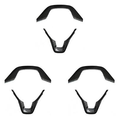 Fivetwofive 3 x 2 stuks zwarte carbon fiber stuurhoes, geschikt voor Accord 2018 2019