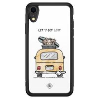 iPhone XR glazen hardcase - Let's get lost