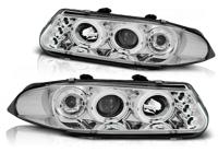 Tuning-Tec Koplampen dual halo rims ROVER 200 11 95-01 00 ANGEL EYES CHROOM