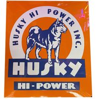 Husky Hi Power Inc. Emaille Bord - 44 x 50 cm - thumbnail