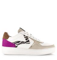 Maruti Maruti - Momo white/off white Wit Leer Lage sneakers Dames