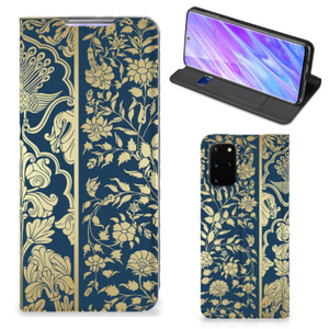 Samsung Galaxy S20 Plus Smart Cover Beige Flowers