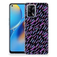 OPPO A74 4G TPU bumper Feathers Color