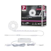 Paulmann 78959 LED strip SimpLED Power 3 m met snoerdimmer 1100lm/m incl. 1x33 watt IP44 dimbaar lichtband wit lichtstrip kunststof 4000 K
