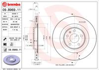 Remmenset, remschijf BREMBO, Remschijftype: Binnen geventileerd, Inbouwplaats: Achteras: , u.a. für Audi - thumbnail