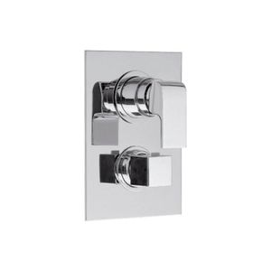 Douchekraan Inbouw Sapho Dimy Thermostatisch Afbouwdeel 3-weg Chroom Sapho