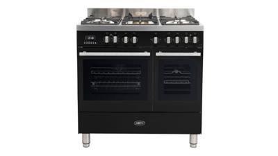 Boretti Milano Vrijstaand fornuis Zwart Gaskookplaat B Boretti Milano Vrijstaand fornuis Zwart Gaskookplaat B