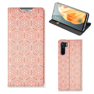 OPPO Reno3 | A91 Hoesje met Magneet Pattern Orange