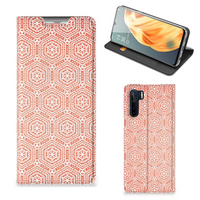 OPPO Reno3 | A91 Hoesje met Magneet Pattern Orange - thumbnail