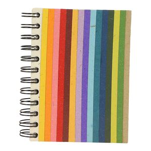 Notitieboek Spiraal Medium Multicolor Strepen