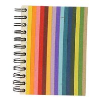 Notitieboek Spiraal Medium Multicolor Strepen